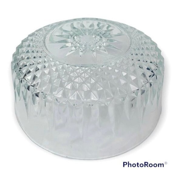 Vintage Arcoroc France Crystal Salad Serving Bowl 8" - Picture 6 of 8